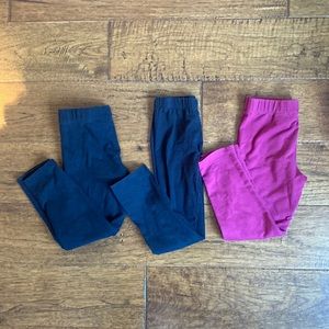 Three pairs size 5-6 leggings